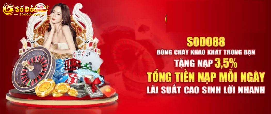 Giao diện nhà cái trực tuyến tại Sodo66